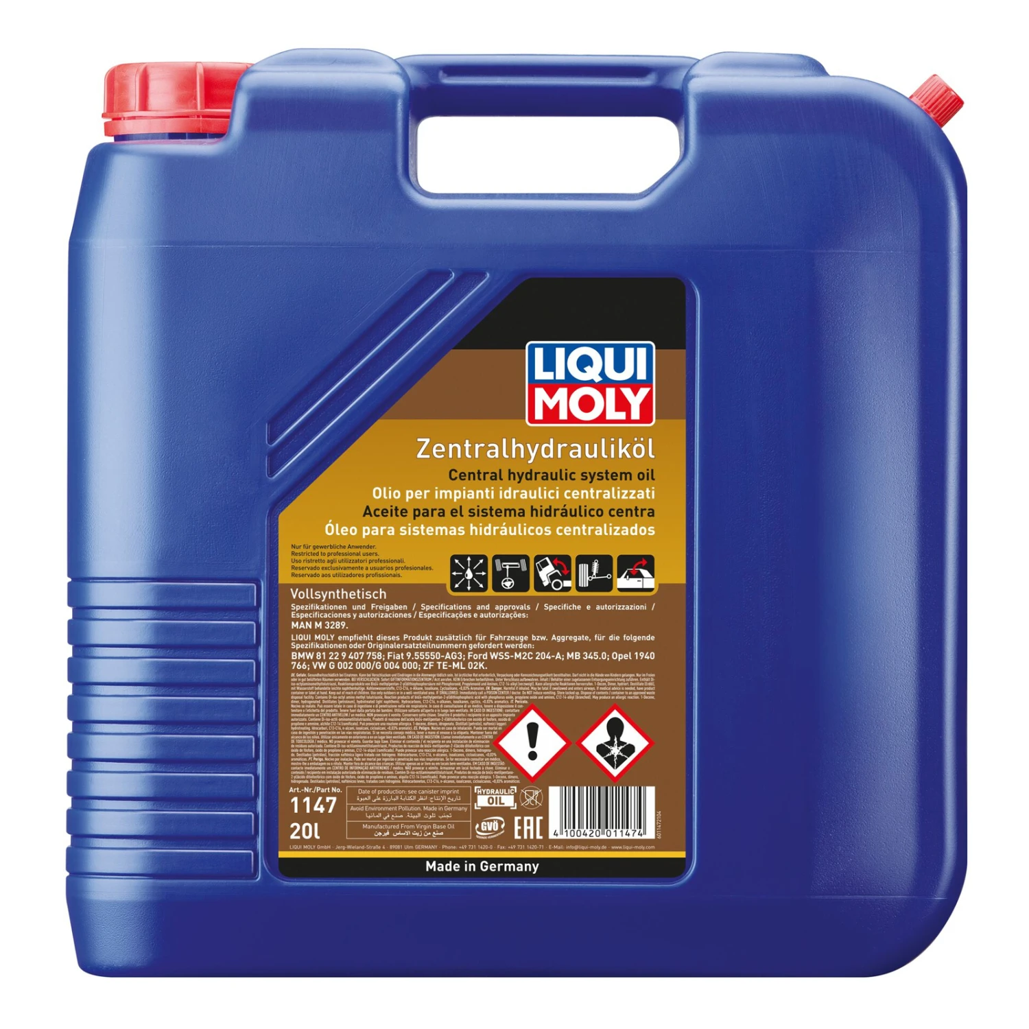 Liqui Moly Zentralhydrauliköl 20 Liter - Art-Nr. 1147 4 Liqui Moly Zentralhydrauliköl 20 Liter - Art-Nr. 1147 – Bild 2