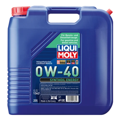 LIQUI MOLY Motoröl Synthoil Energy 0W-40 3 LIQUI MOLY Motoröl Synthoil Energy 0W-40