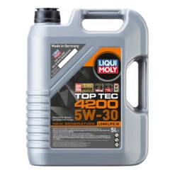 Liqui Moly Top Tec 4200 Motoröl 5W-30 New Generation 5-Liter VW 507 00 - 3707 -Liqui Moly 3707 01b